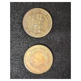 Collection of Casino Chips and Tokens including Binion