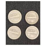 Mercury Dimes 1934, 1935 (2), 1941