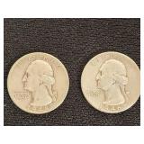 1946 and 1948 Washington Quarters
