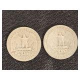 1946 and 1948 Washington Quarters