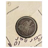 1912 Barber Dime and 1891 Seated Liberty Dime