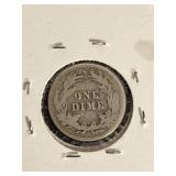 1912 Barber Dime and 1891 Seated Liberty Dime