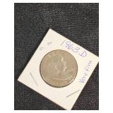 1963-D Franklin Half Dollar