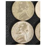 Lot of 20 Nickels primarily from the mid-1940s