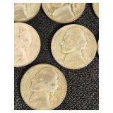 Lot of 20 Nickels primarily from the mid-1940s