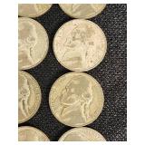 Lot of 20 Nickels primarily from the mid-1940s
