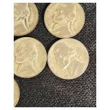 Lot of 20 Nickels primarily from the mid-1940s