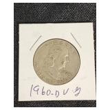 1960 D Franklin Half Dollar Coin