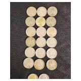 Set of Jefferson Nickels from 1938-1959 including Some 1942-1945 Wartime Nickels