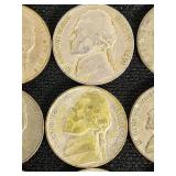 Set of Jefferson Nickels from 1938-1959 including Some 1942-1945 Wartime Nickels