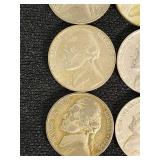 Set of Jefferson Nickels from 1938-1959 including Some 1942-1945 Wartime Nickels