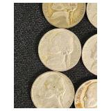 Set of Jefferson Nickels from 1938-1959 including Some 1942-1945 Wartime Nickels