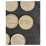 Set of Jefferson Nickels from 1938-1959 including Some 1942-1945 Wartime Nickels