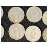 Set of Jefferson Nickels from 1938-1959 including Some 1942-1945 Wartime Nickels