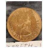 Lot of World Coins Including 1968 Mexico Cinco Centavos and 1963 UK Penny