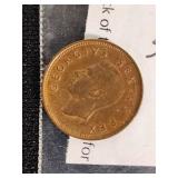 Lot of World Coins Including 1968 Mexico Cinco Centavos and 1963 UK Penny