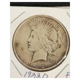 1922-D Peace Silver Dollar Coin