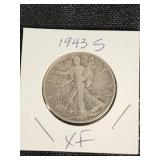 1943 S Walking Liberty Half Dollar
