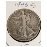 1943 S Walking Liberty Half Dollar
