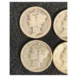 1926, 1938, 1945 Mercury Dimes Lot