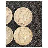 1926, 1938, 1945 Mercury Dimes Lot