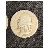 1937 and 1938 Washington Quarters