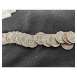 Lot of Lincoln Wheat Pennies from the 1940s and 1950s