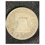1959 Franklin Half Dollar Coin