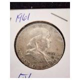 1961 Franklin Half Dollar Coin