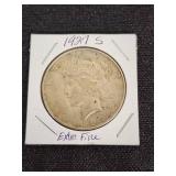 1927 S Peace Silver Dollar