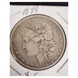 1878 Morgan Silver Dollar