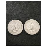 1954 Washington Silver Quarters