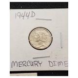 1944 Mercury Dimes Including 1944D and UNC
