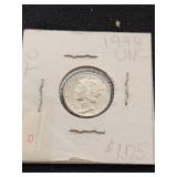 1944 Mercury Dimes Including 1944D and UNC