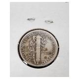 Mercury Dimes including 1939 D, 1936 D, and 1943 D