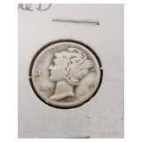 Mercury Dimes including 1939 D, 1936 D, and 1943 D