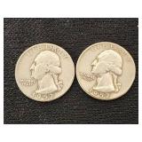 1952 Washington Silver Quarters
