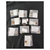 Collection of Foreign Coins from Various Countries and Eras