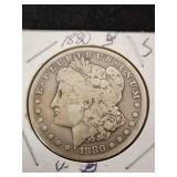 1880 Morgan Silver Dollar Coin