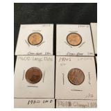 Lot of Lincoln Pennies Including 1970s Small Date, 1960D Large Date, and 1973-S Off-Center Error Coins