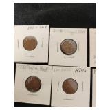 Lot of Lincoln Pennies Including 1970s Small Date, 1960D Large Date, and 1973-S Off-Center Error Coins