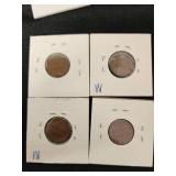 Lot of Lincoln Pennies Including 1970s Small Date, 1960D Large Date, and 1973-S Off-Center Error Coins