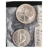 Canadian Coin Collection, Including 1947 and 1970 Pennies, Nickels, Quarters