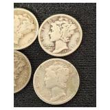 Mercury Dimes 1930, 1936, 1939, 1941