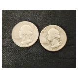 1947 Washington Silver Quarters