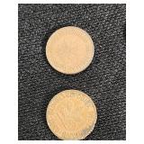 German and Austrian Coins including 1 Pfennig and 50 Groschen