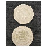Lot of Mexican Coins and Currency