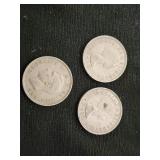 British Coins: 1951, 1957, and 1960 Two Shillings