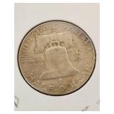 1957 D Franklin Half Dollar Coin