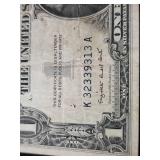 Lot of 3 U.S. Silver Certificate One Dollar Bills Series 1935 and 1957